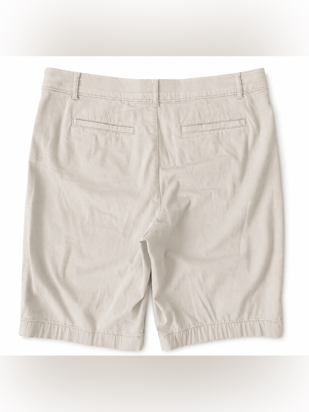 St. John's Bay Women’s Light Khaki Bermuda Shorts 14 - Picture 5 of 7